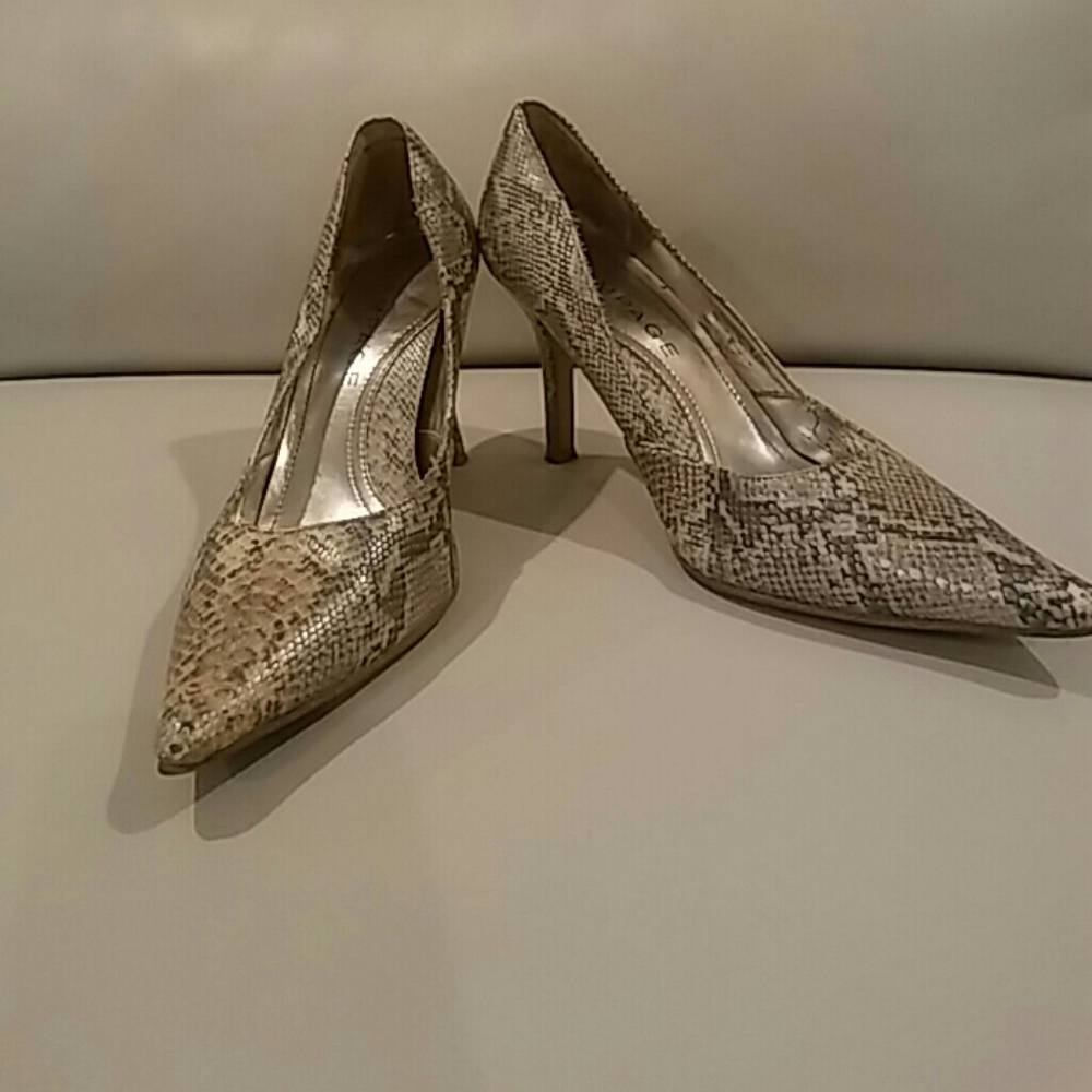 Snake skin heels